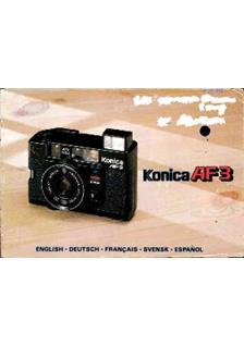 Konica C 35 AF 3 manual. Camera Instructions.